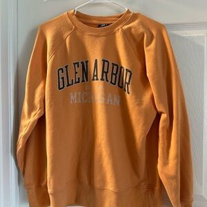 🎉3/$20!! Glen Arbor Michigan Orange Crewneck